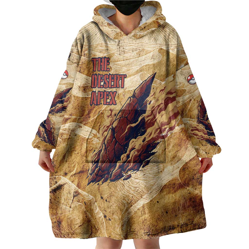 The Desert Apex Giratina Wearable Blanket Hoodie Grunge Ink Sandstorm Art