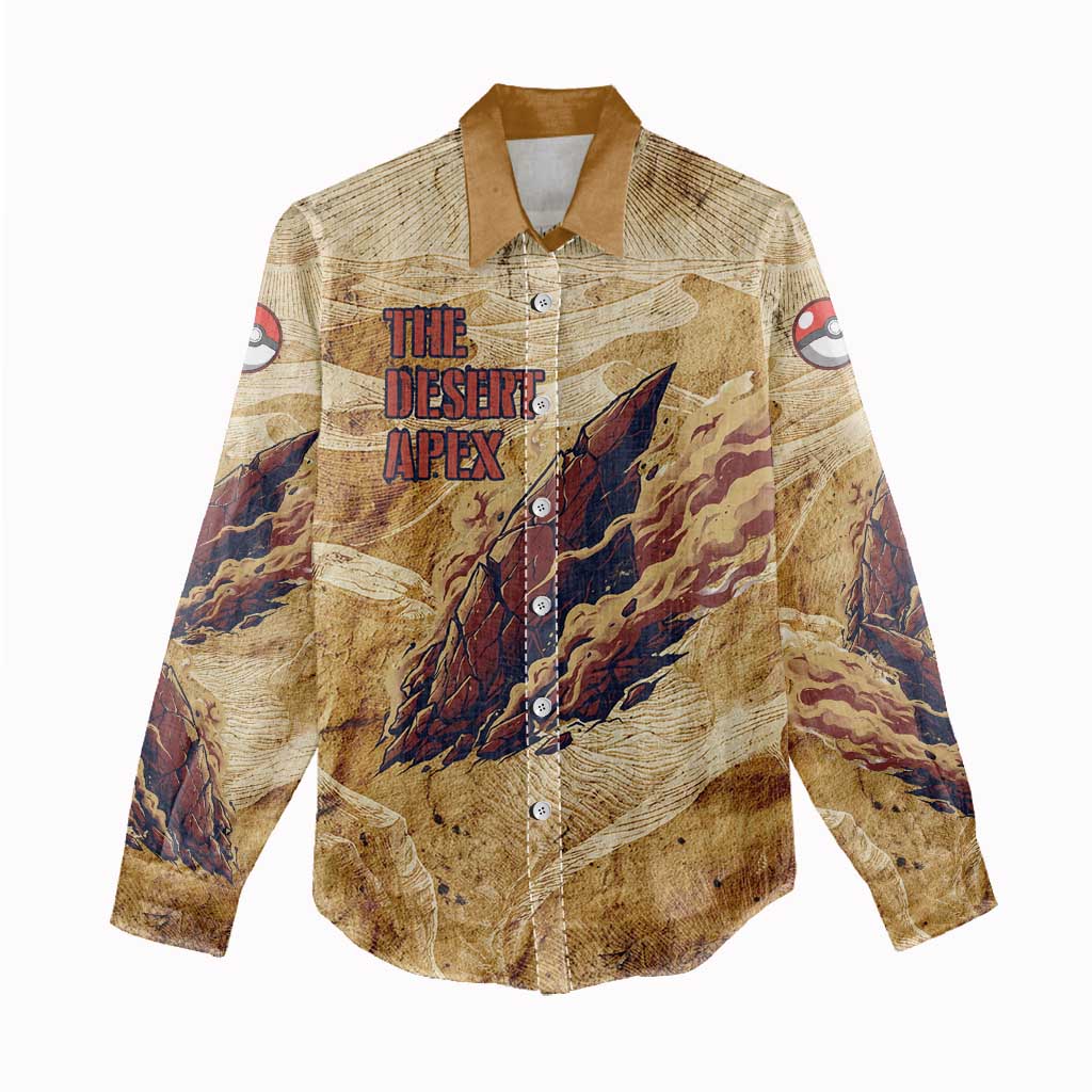 The Desert Apex Giratina Women Casual Shirt Grunge Ink Sandstorm Art