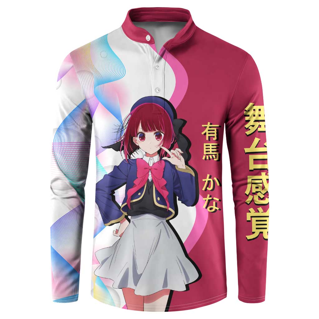 Kana Arima Idol Button Sweatshirt Elegant Idol Anime Style