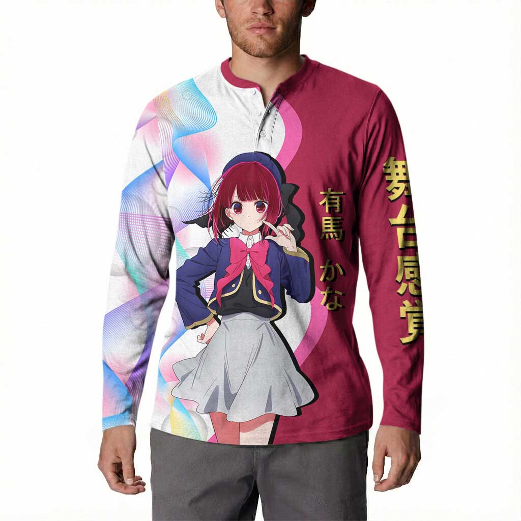 Kana Arima Idol Button Sweatshirt Elegant Idol Anime Style