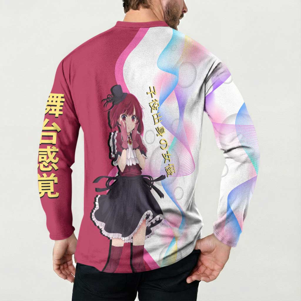 Kana Arima Idol Button Sweatshirt Elegant Idol Anime Style
