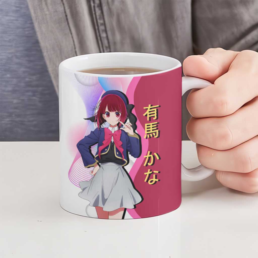 Kana Arima Idol Ceramic Mug Elegant Idol Anime Style