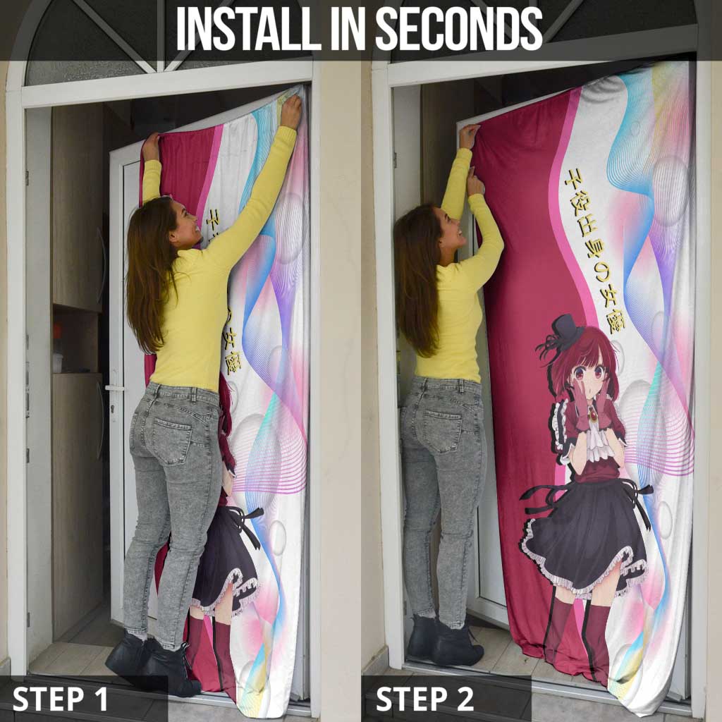 Kana Arima Idol Door Cover Elegant Idol Anime Style