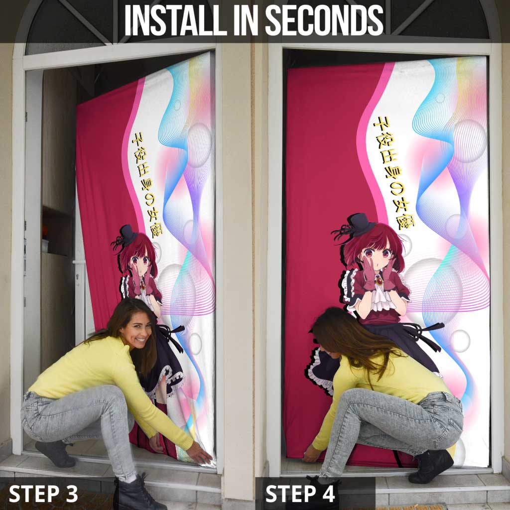 Kana Arima Idol Door Cover Elegant Idol Anime Style