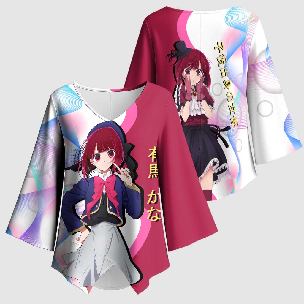 Kana Arima Idol Kimono Sleeve Blouse Elegant Idol Anime Style