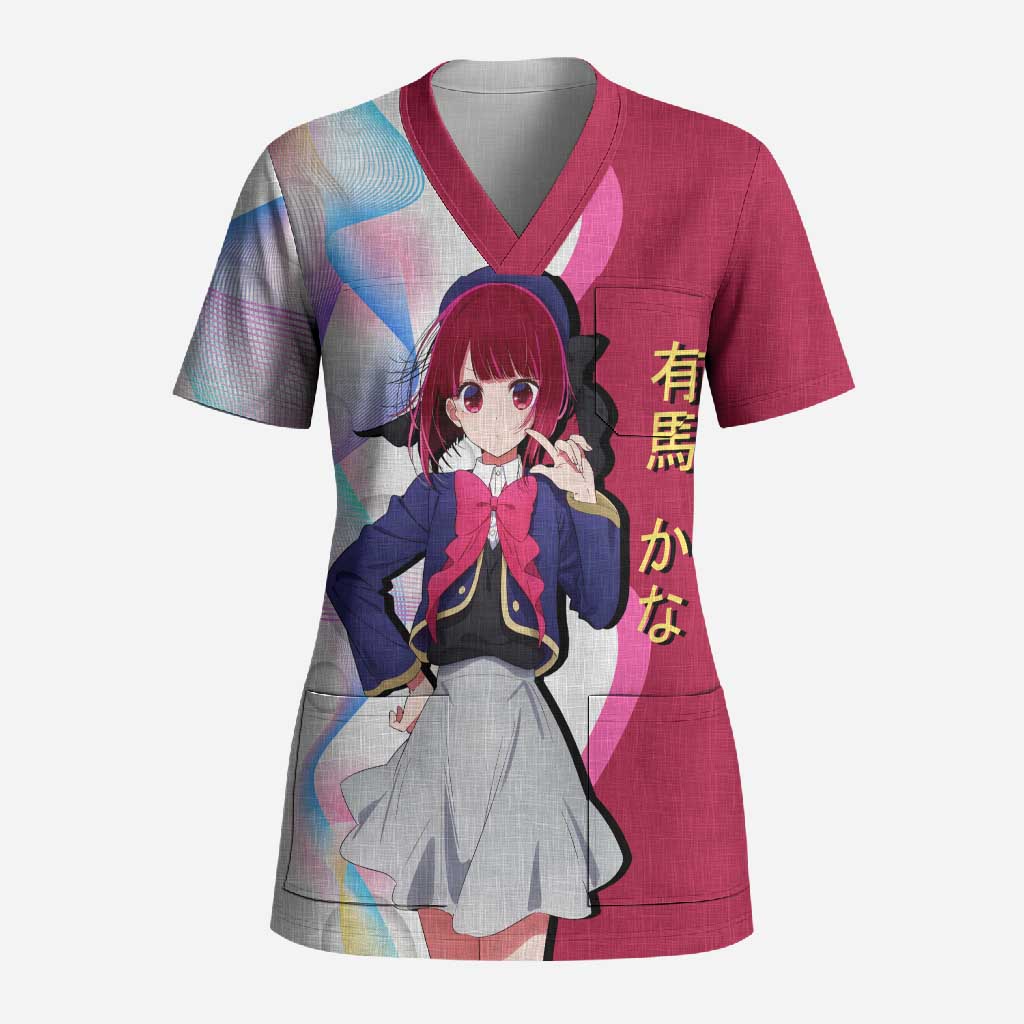 Kana Arima Idol Scrub Top Elegant Idol Anime Style