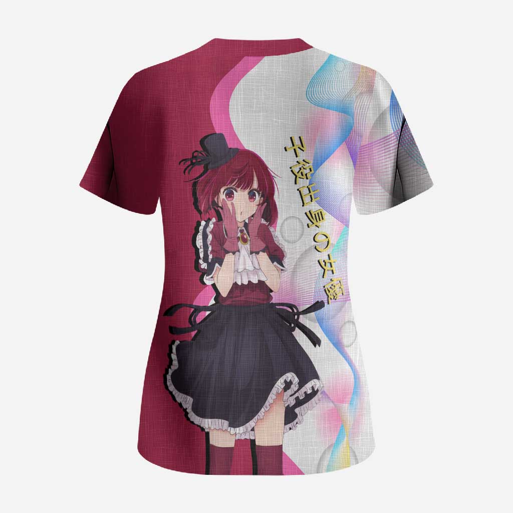 Kana Arima Idol Scrub Top Elegant Idol Anime Style