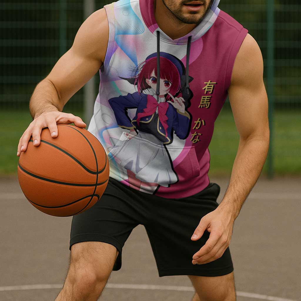 Kana Arima Idol Sleeveless Hoodie Elegant Idol Anime Style