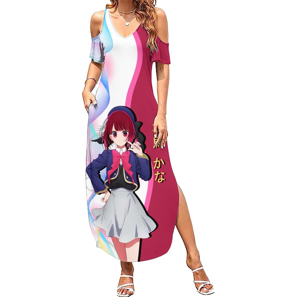 Kana Arima Idol Summer Maxi Dress Elegant Idol Anime Style