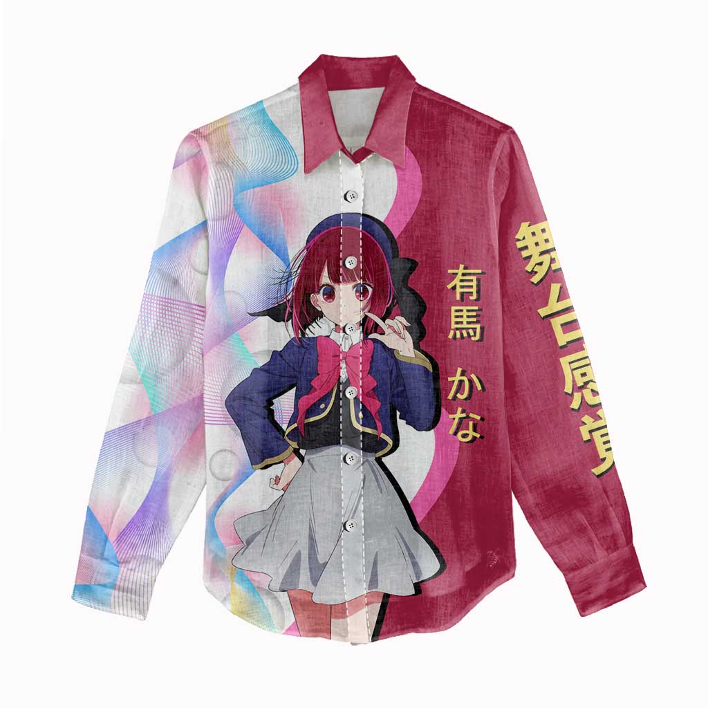 Kana Arima Idol Women Casual Shirt Elegant Idol Anime Style