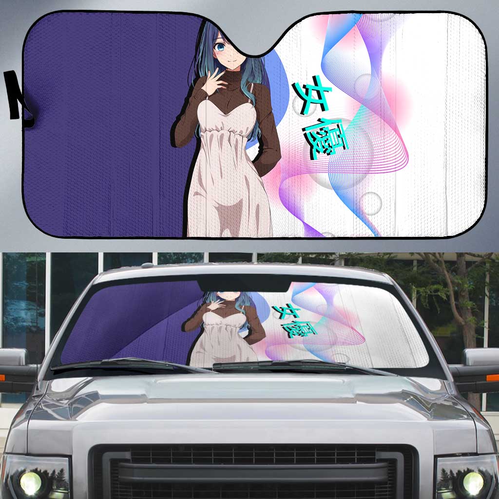 Akane Kurokawa Auto Sun Shade Chic Idol Anime Style