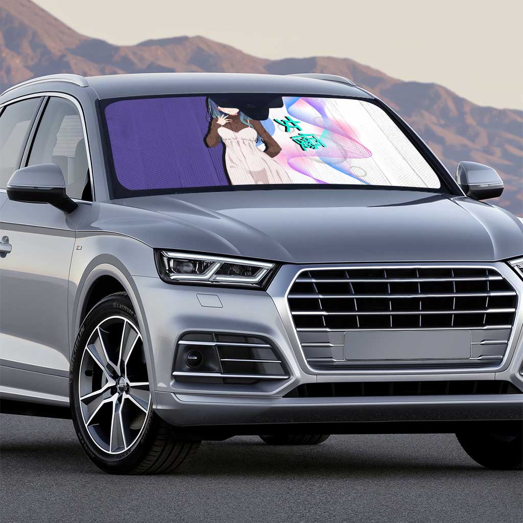 Akane Kurokawa Auto Sun Shade Chic Idol Anime Style