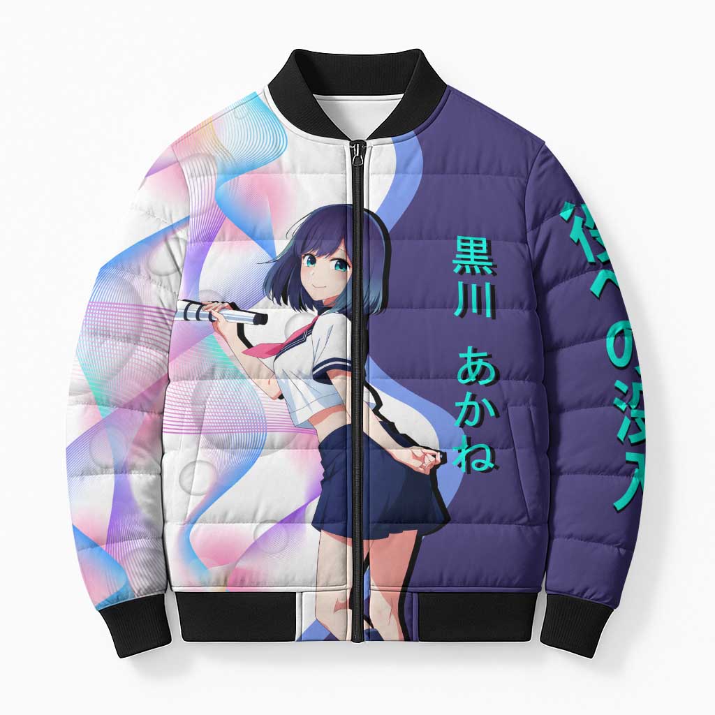 Akane Kurokawa Bomber Puffer Jacket Chic Idol Anime Style