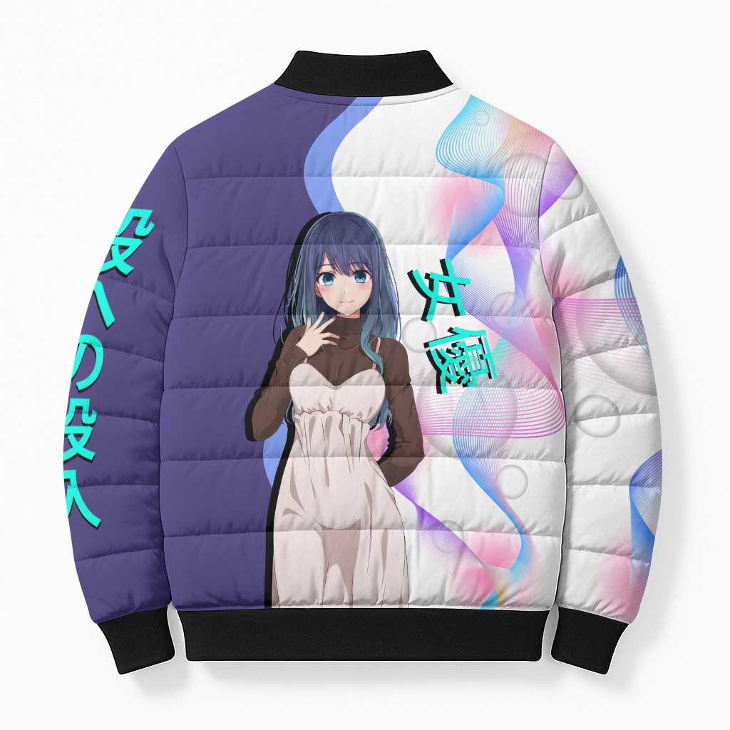 Akane Kurokawa Bomber Puffer Jacket Chic Idol Anime Style