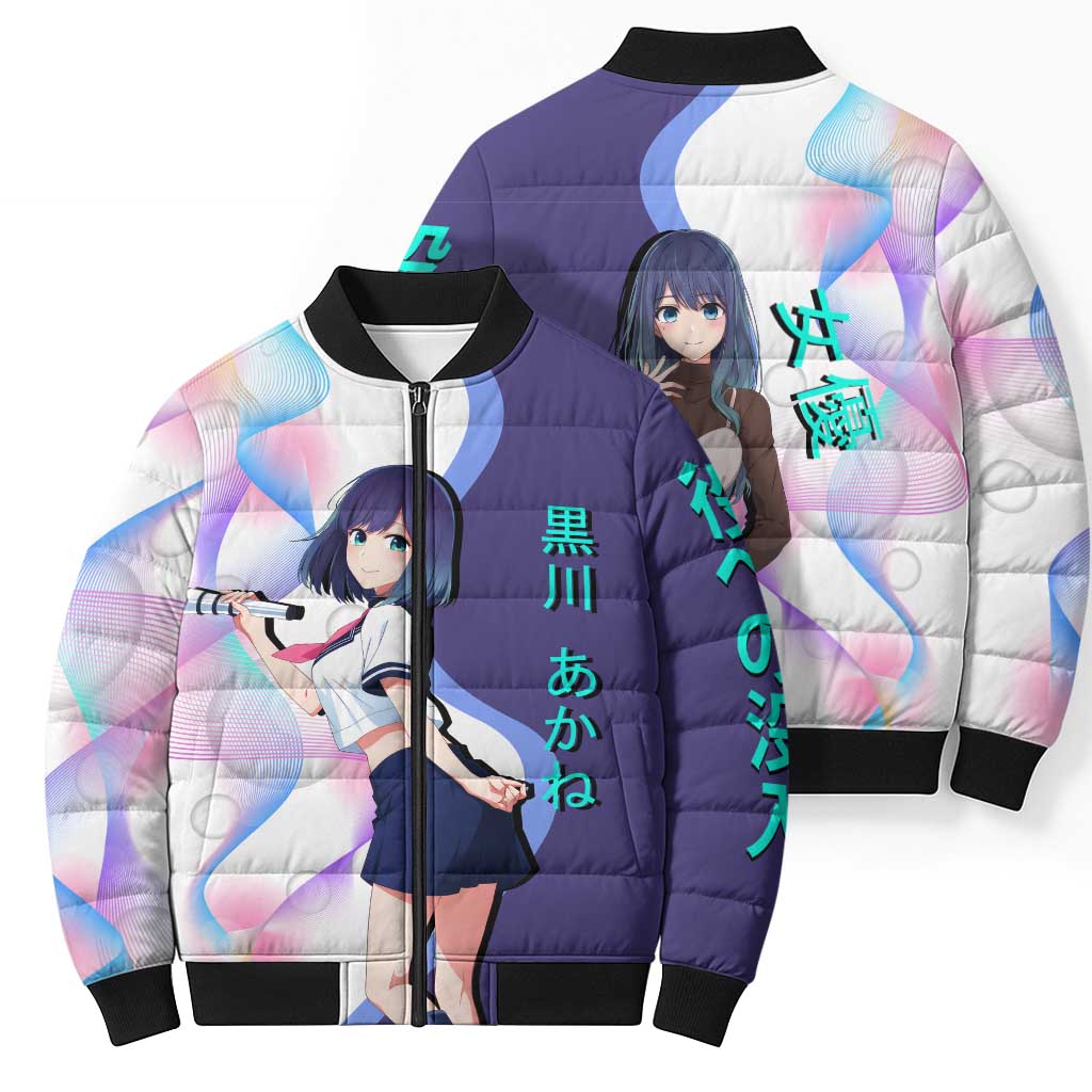 Akane Kurokawa Bomber Puffer Jacket Chic Idol Anime Style