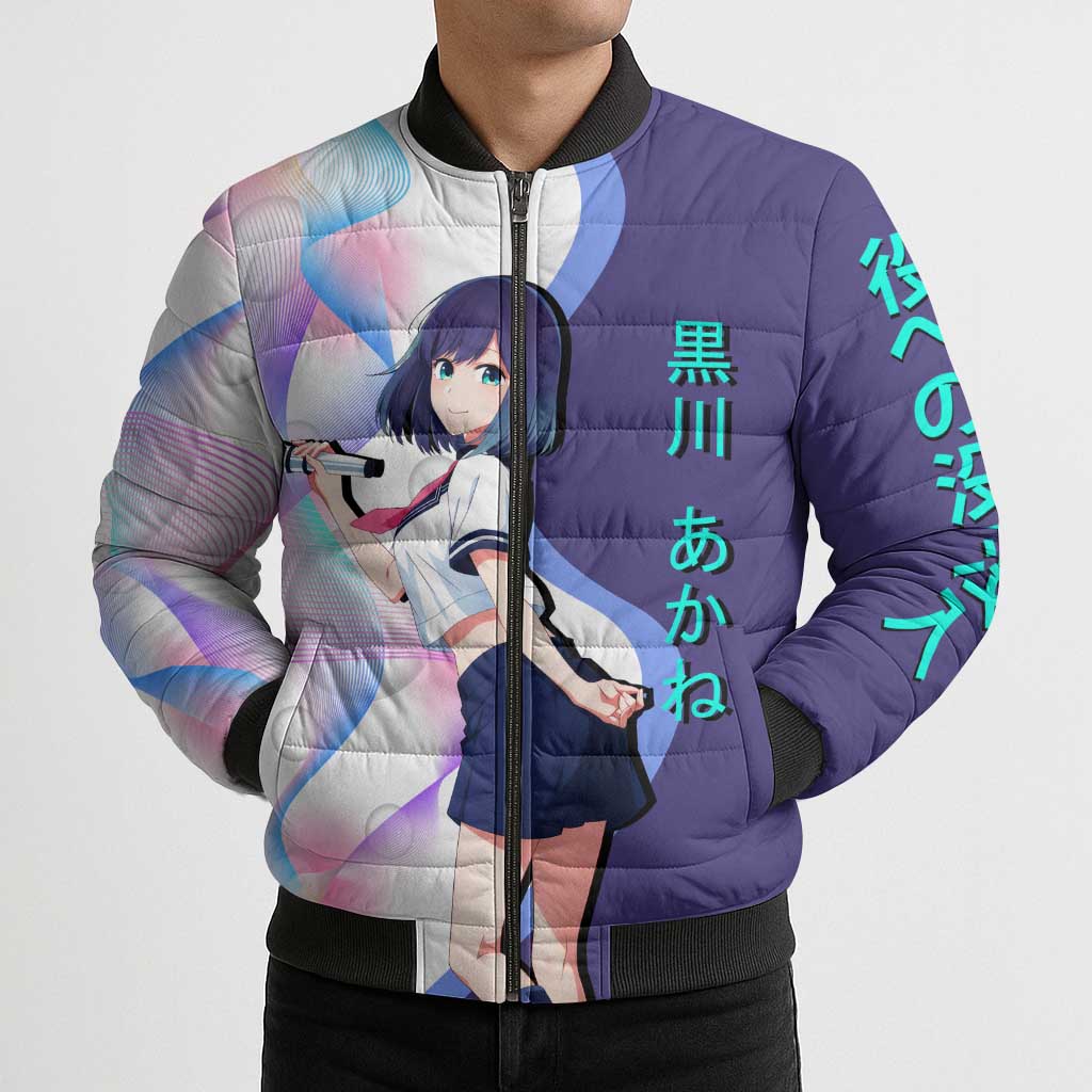 Akane Kurokawa Bomber Puffer Jacket Chic Idol Anime Style