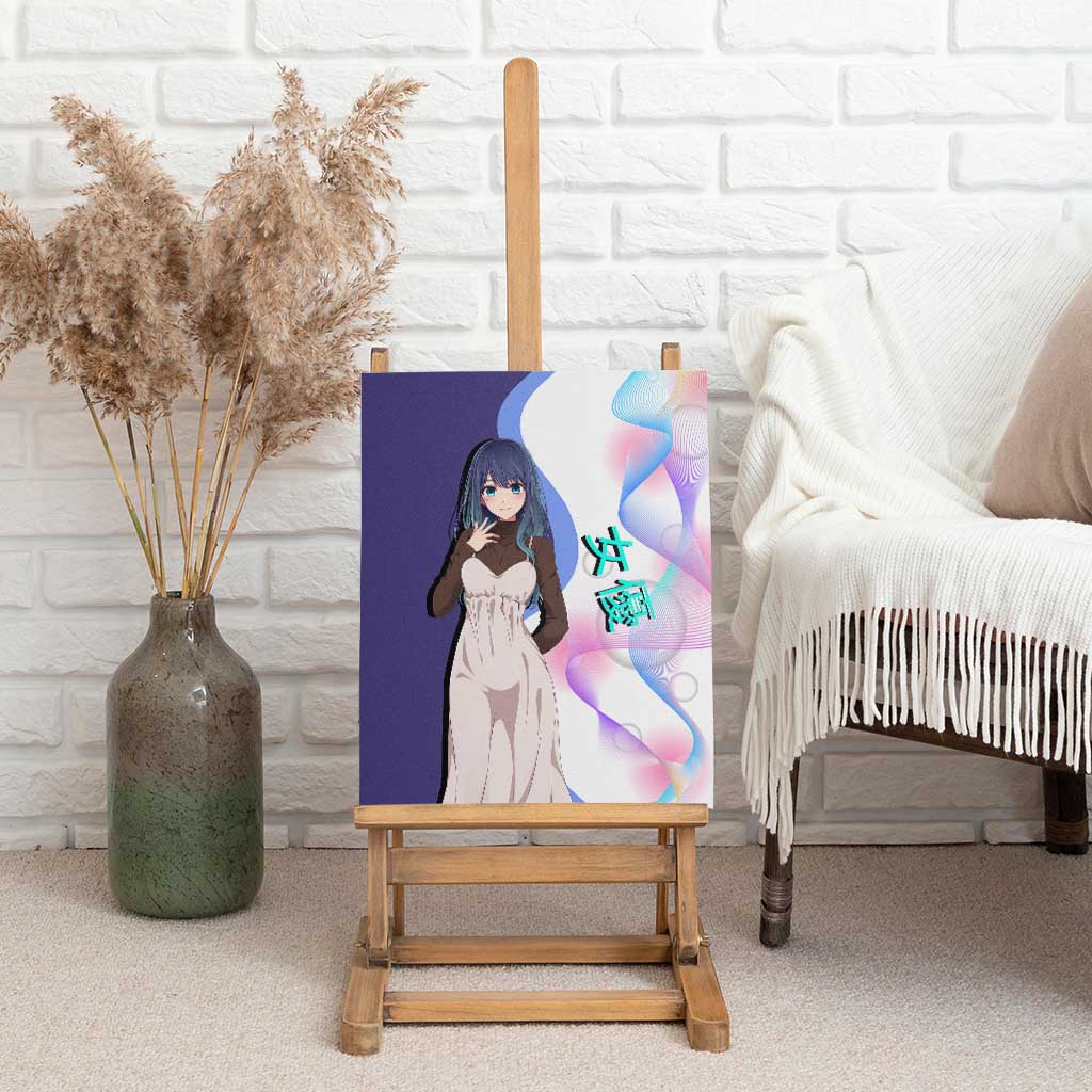 Akane Kurokawa Canvas Wall Art Chic Idol Anime Style