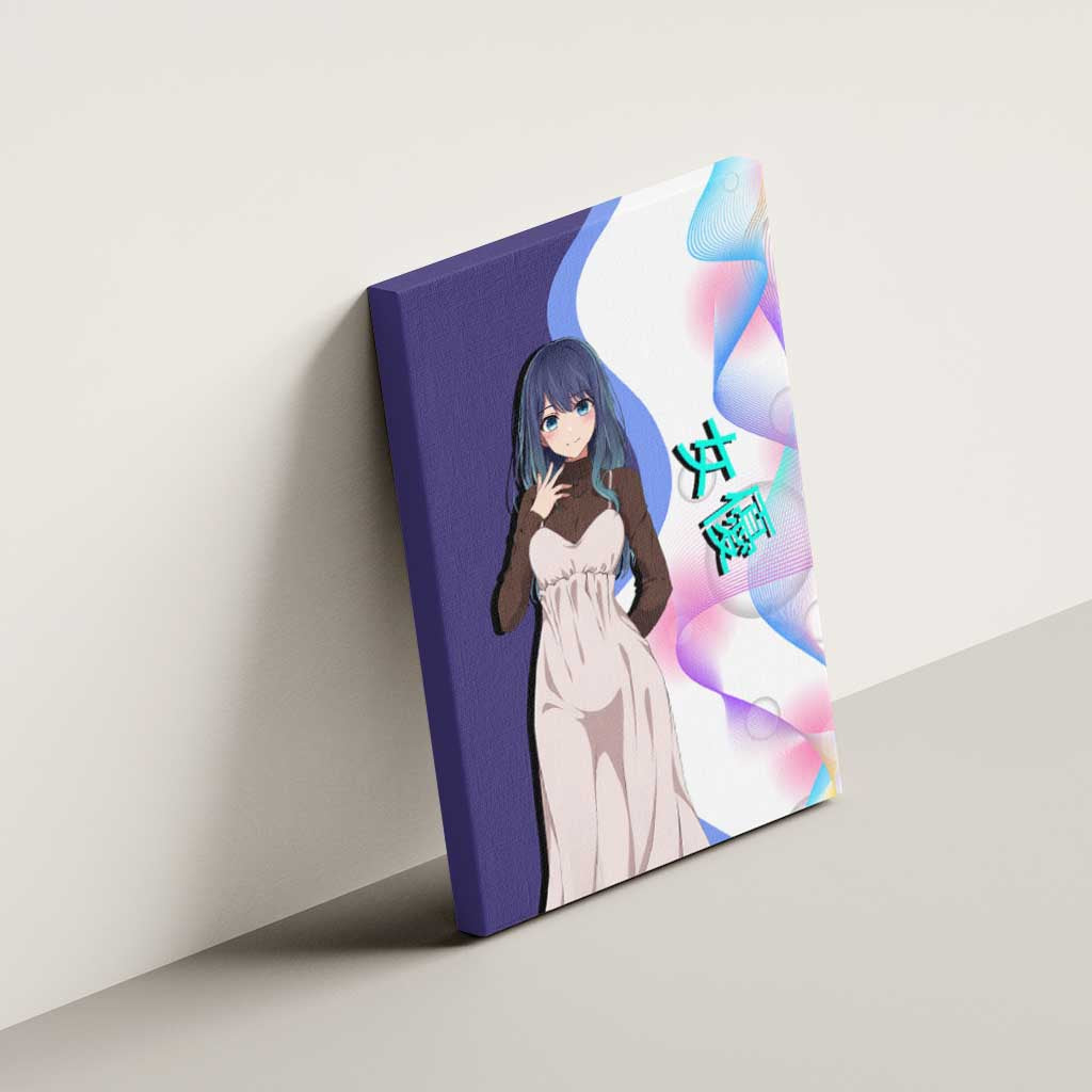 Akane Kurokawa Canvas Wall Art Chic Idol Anime Style