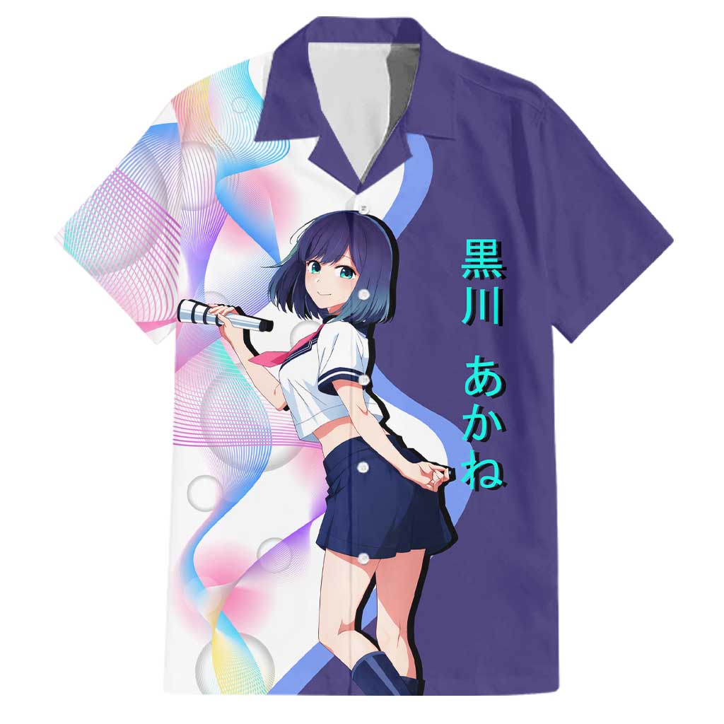 Akane Kurokawa Family Matching Off Shoulder Short Dress and Hawaiian Shirt Chic Idol Anime Style