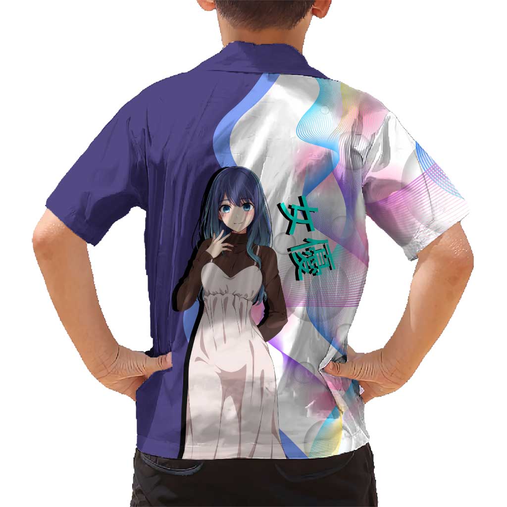 Akane Kurokawa Family Matching Summer Maxi Dress and Hawaiian Shirt Chic Idol Anime Style