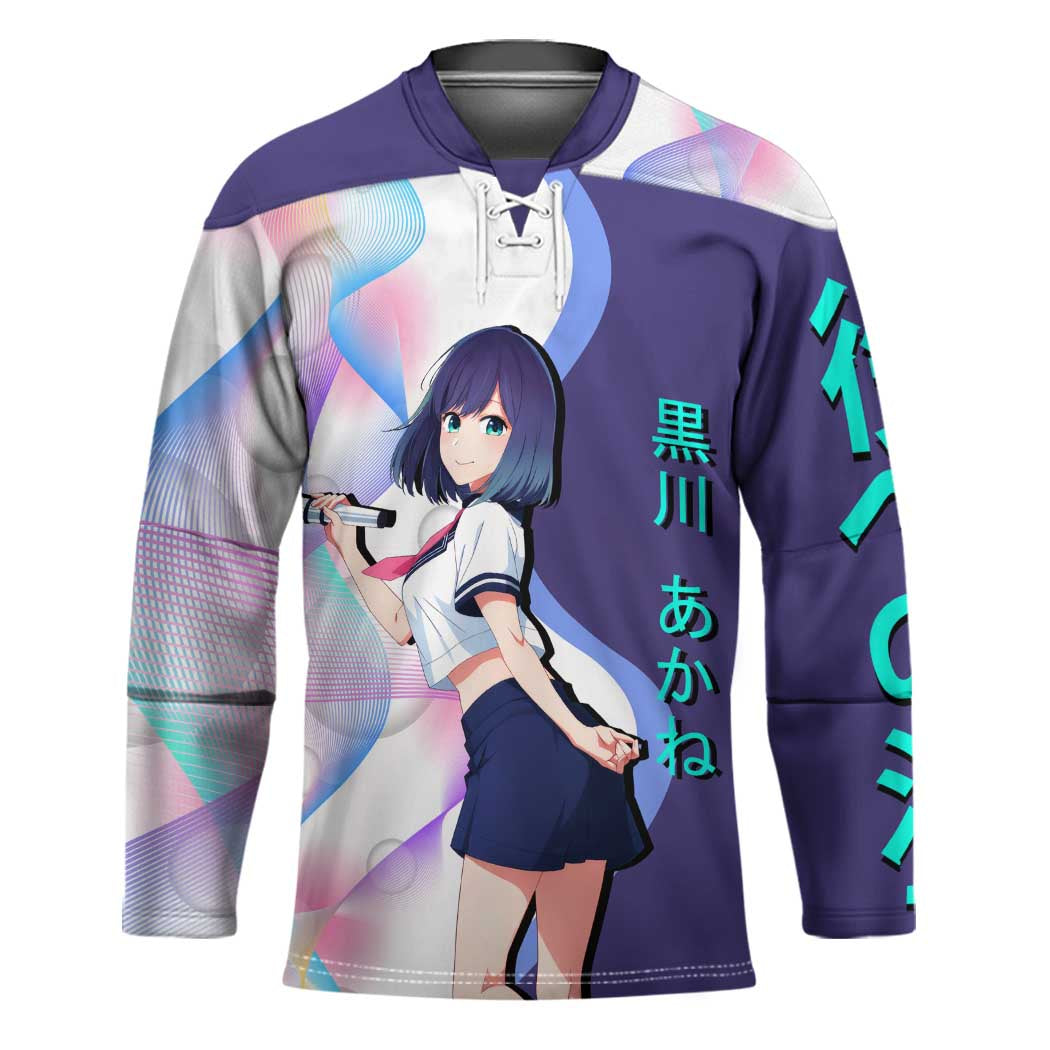 Akane Kurokawa Hockey Jersey Chic Idol Anime Style