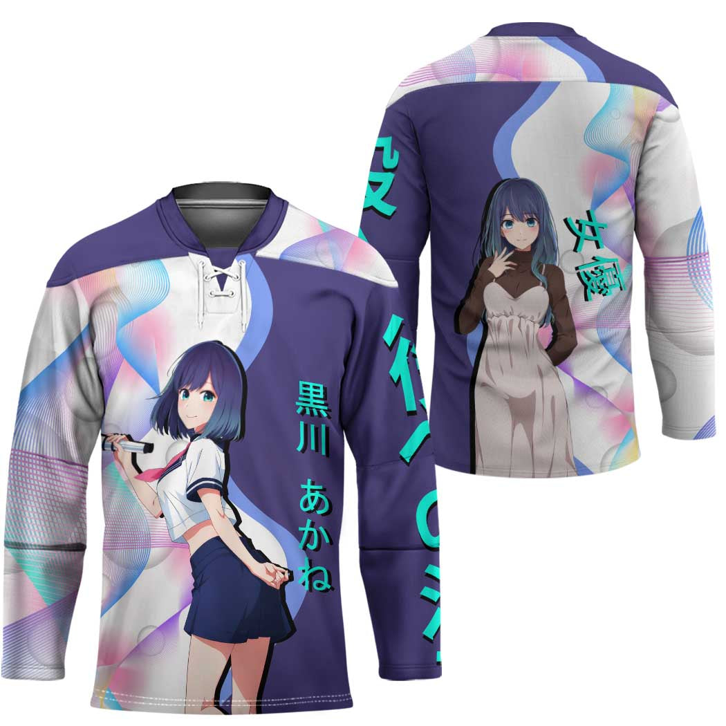 Akane Kurokawa Hockey Jersey Chic Idol Anime Style