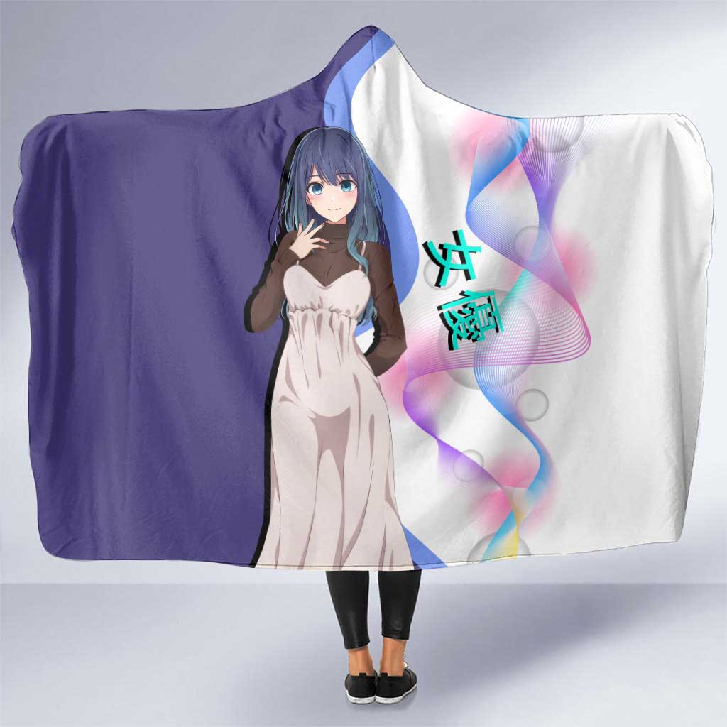 Akane Kurokawa Hooded Blanket Chic Idol Anime Style