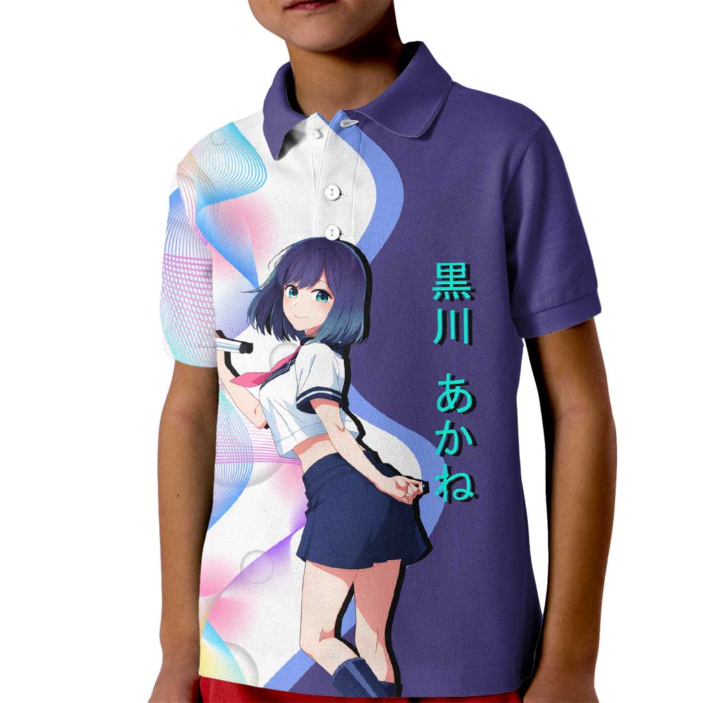 Akane Kurokawa Kid Polo Shirt Chic Idol Anime Style