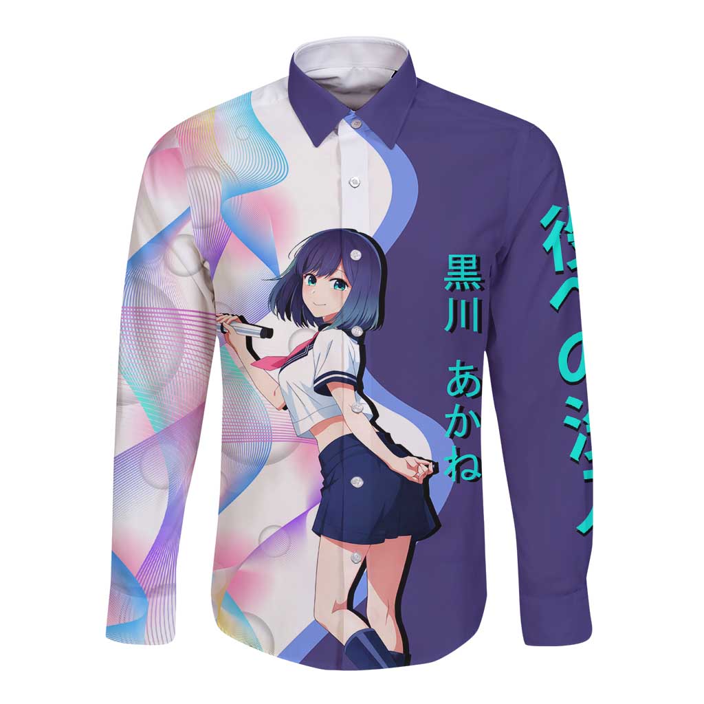 Akane Kurokawa Long Sleeve Button Shirt Chic Idol Anime Style