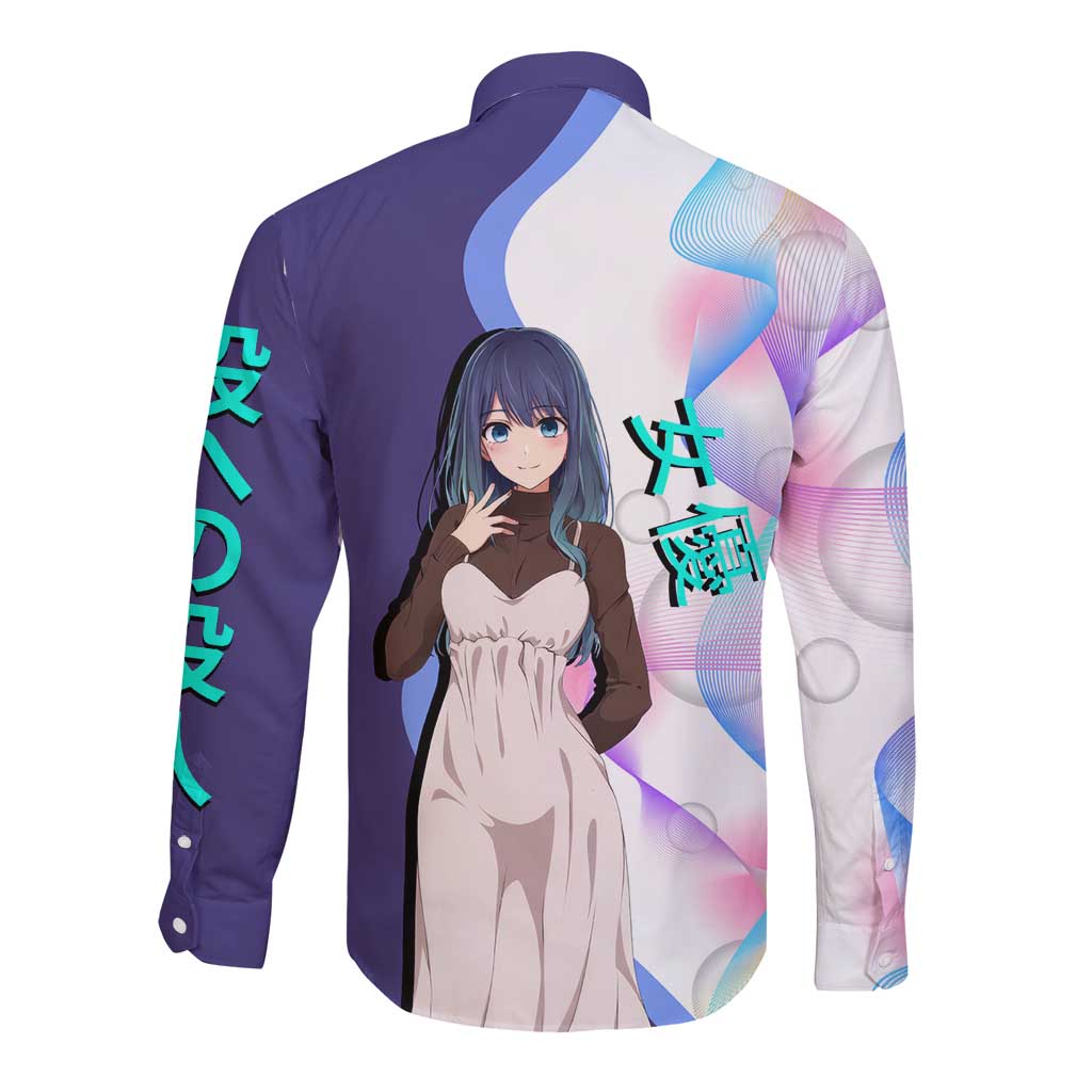 Akane Kurokawa Long Sleeve Button Shirt Chic Idol Anime Style