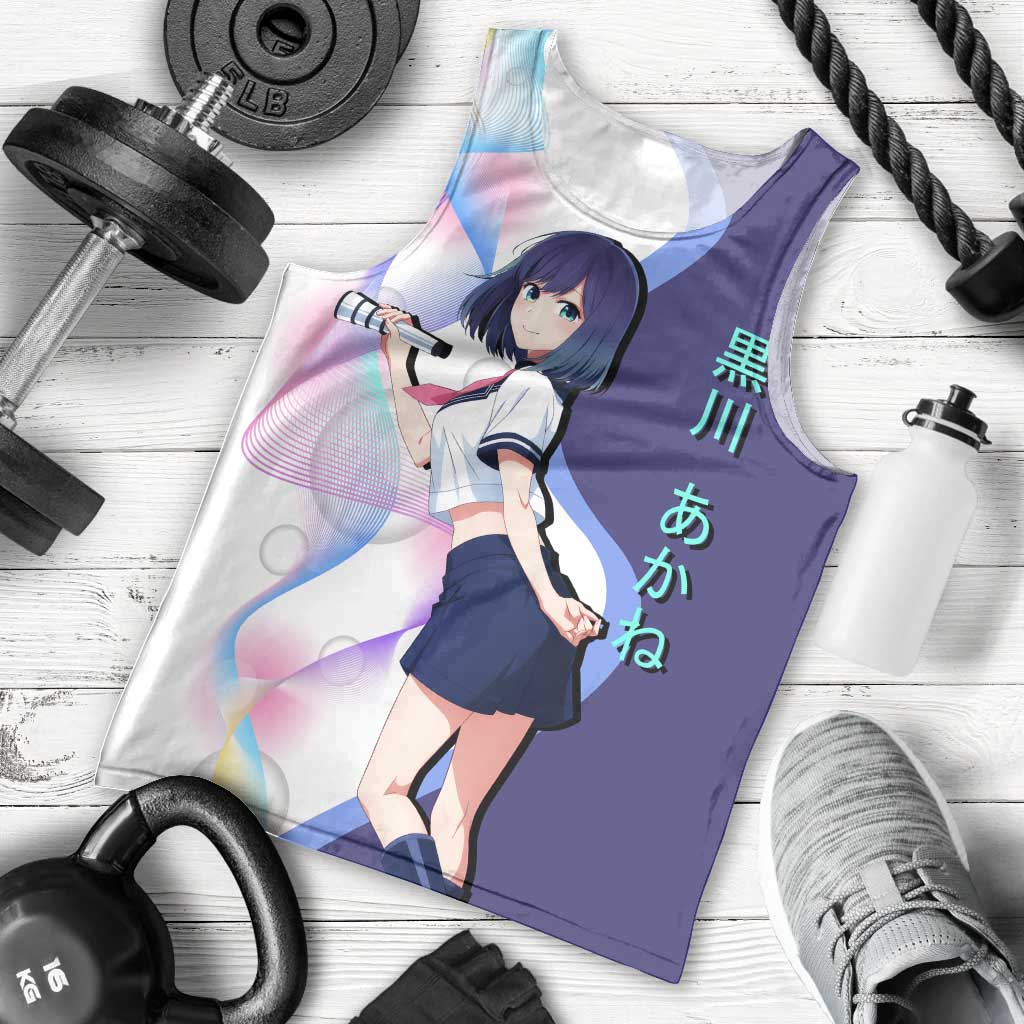 Akane Kurokawa Men Tank Top Chic Idol Anime Style