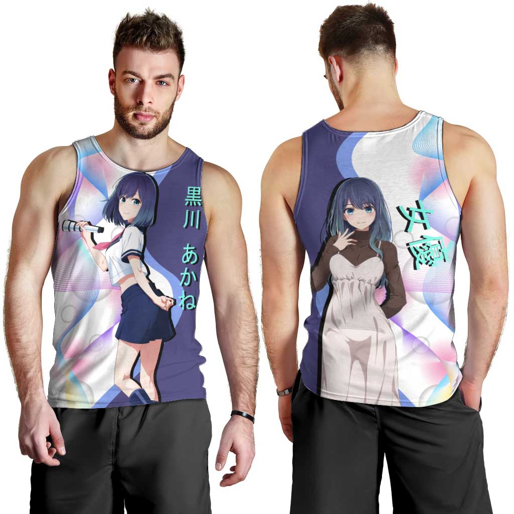 Akane Kurokawa Men Tank Top Chic Idol Anime Style