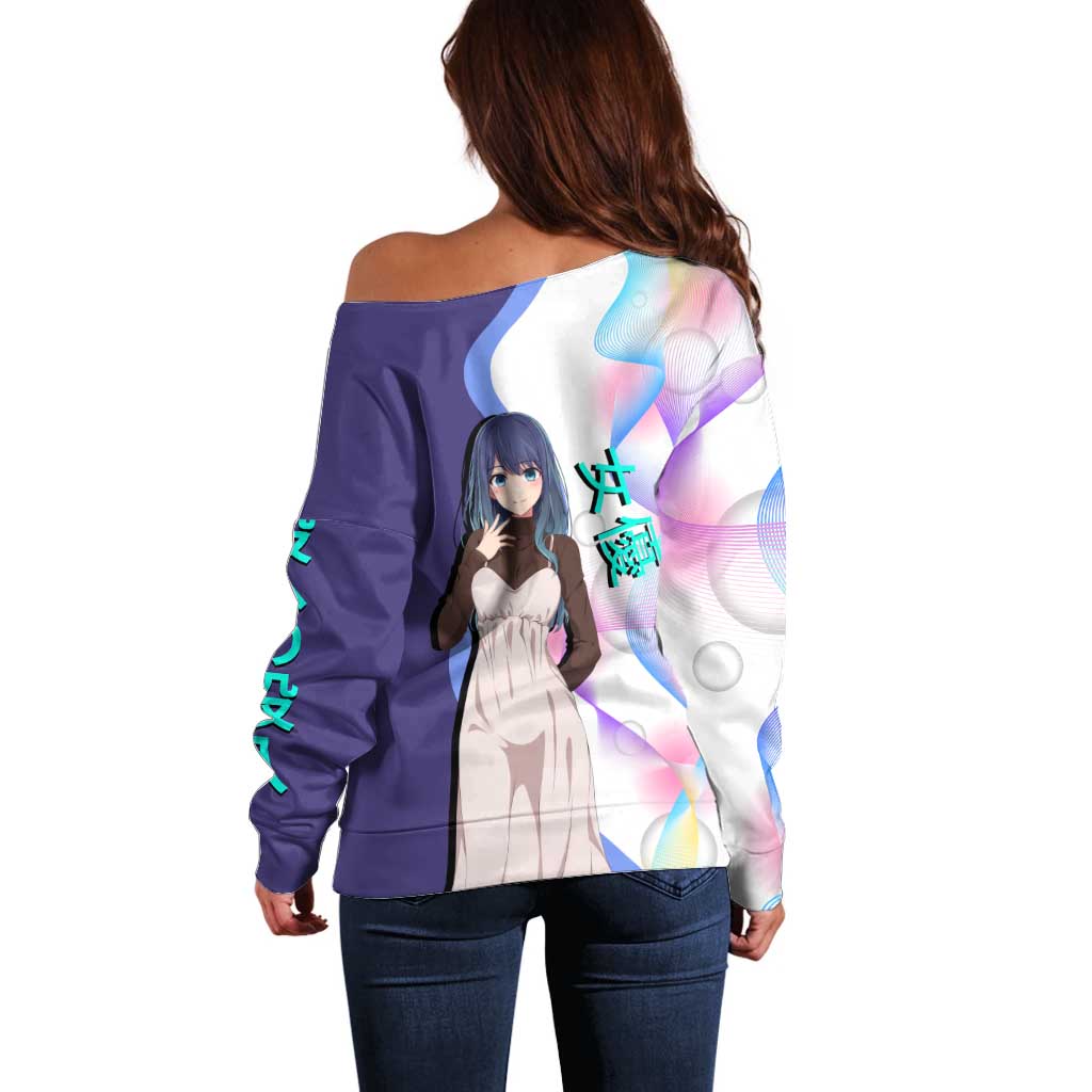Akane Kurokawa Off Shoulder Sweater Chic Idol Anime Style