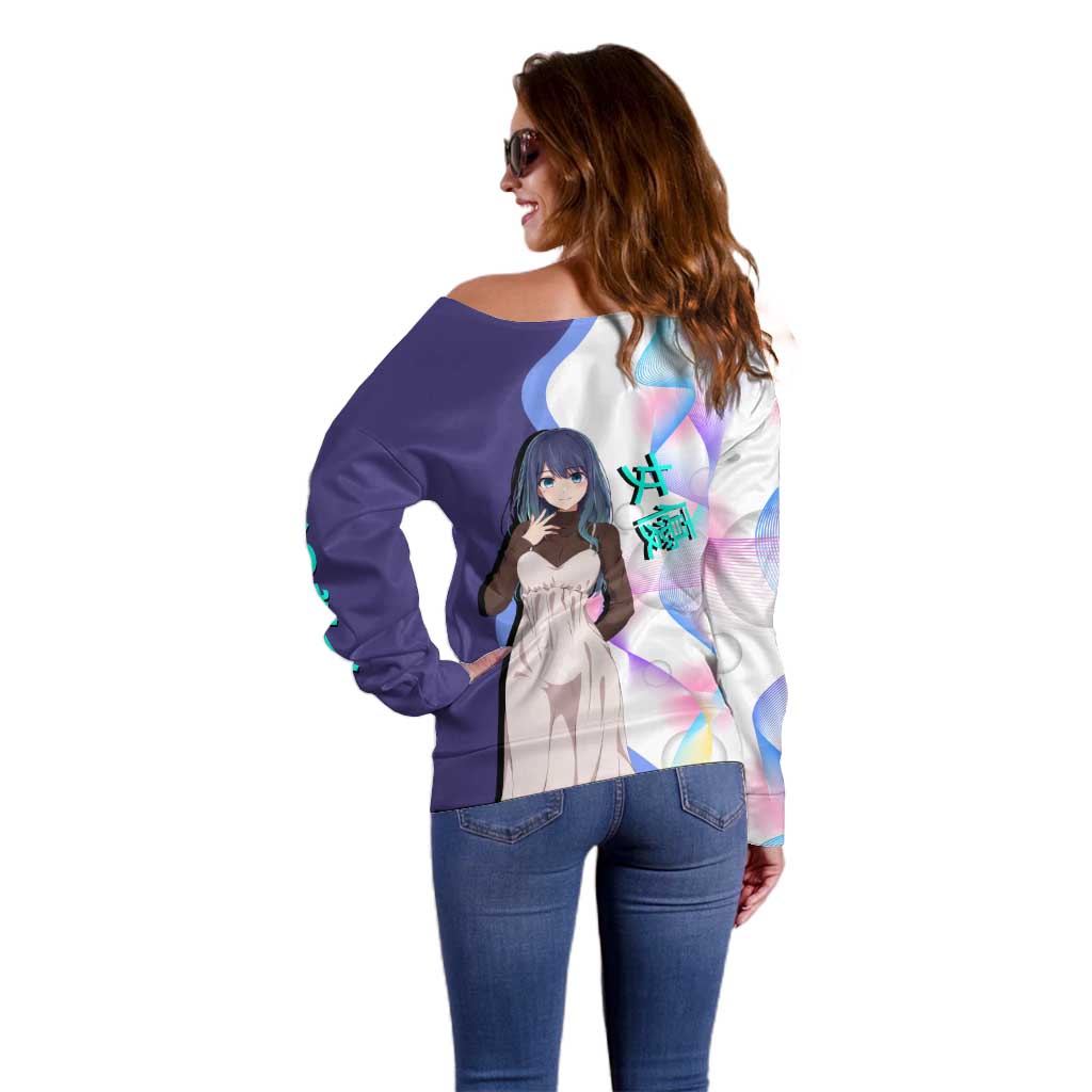 Akane Kurokawa Off Shoulder Sweater Chic Idol Anime Style