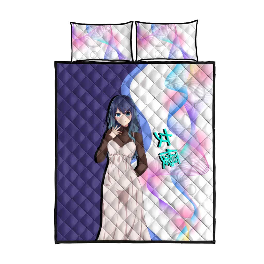 Akane Kurokawa Quilt Bed Set Chic Idol Anime Style