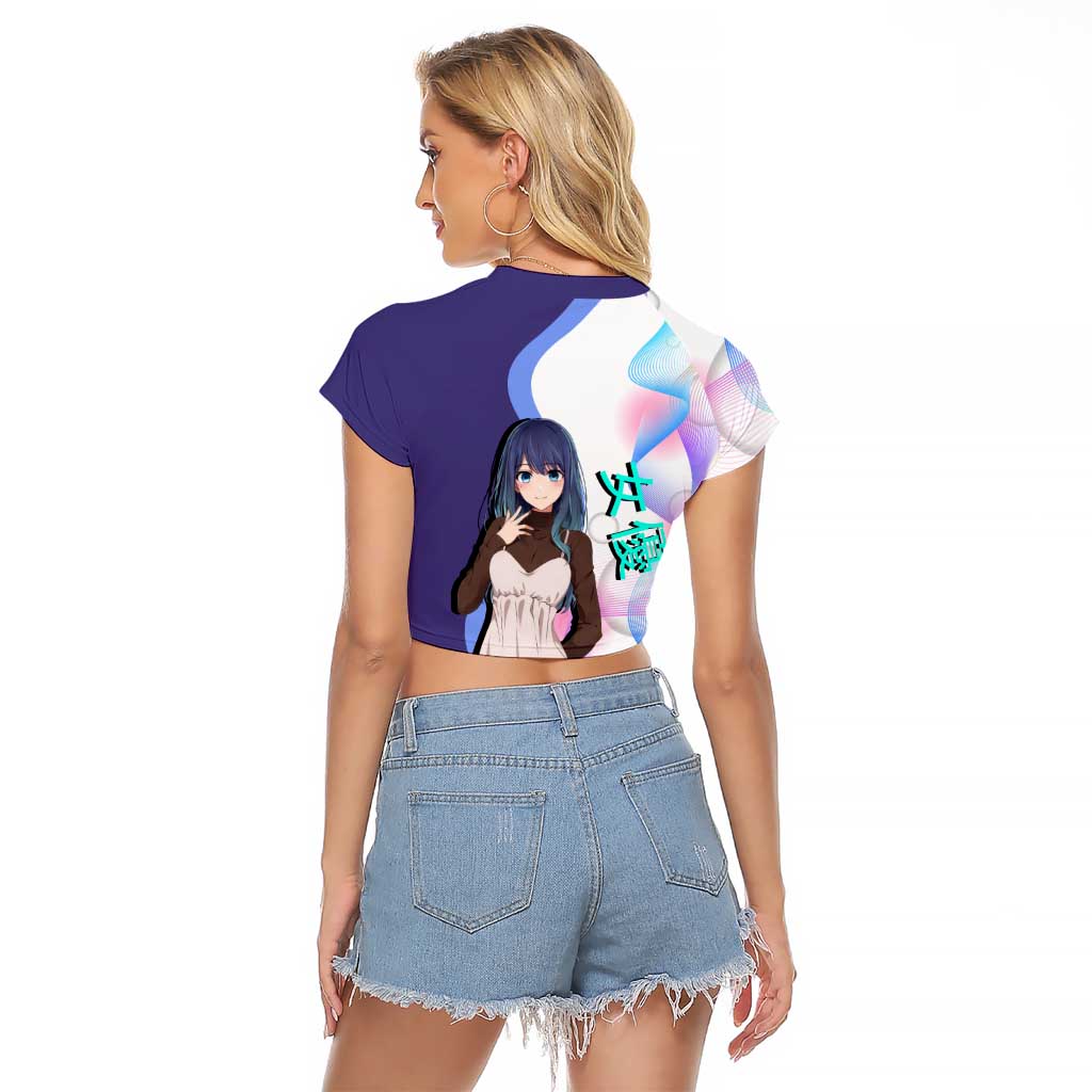 Akane Kurokawa Raglan Cropped T Shirt Chic Idol Anime Style