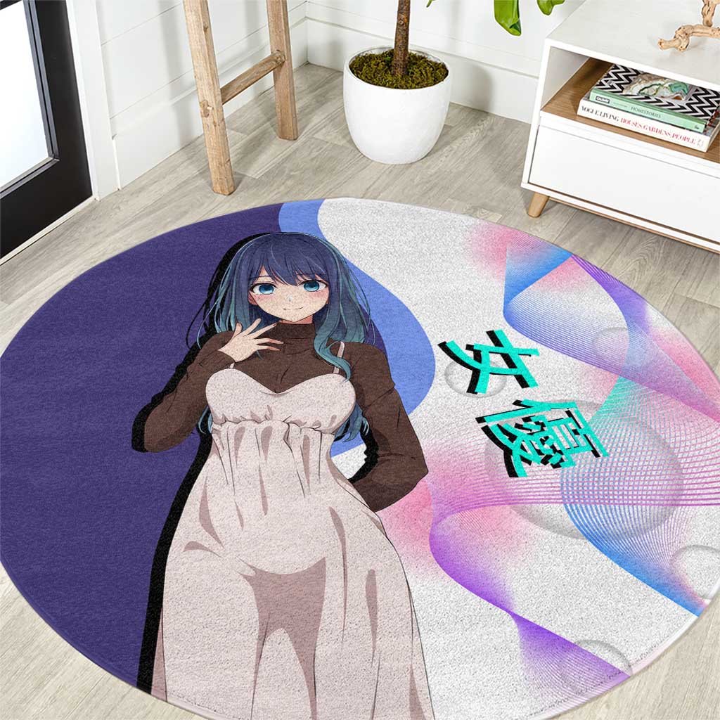 Akane Kurokawa Round Carpet Chic Idol Anime Style