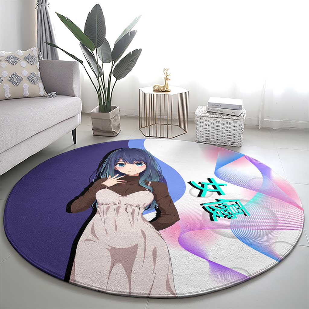 Akane Kurokawa Round Carpet Chic Idol Anime Style