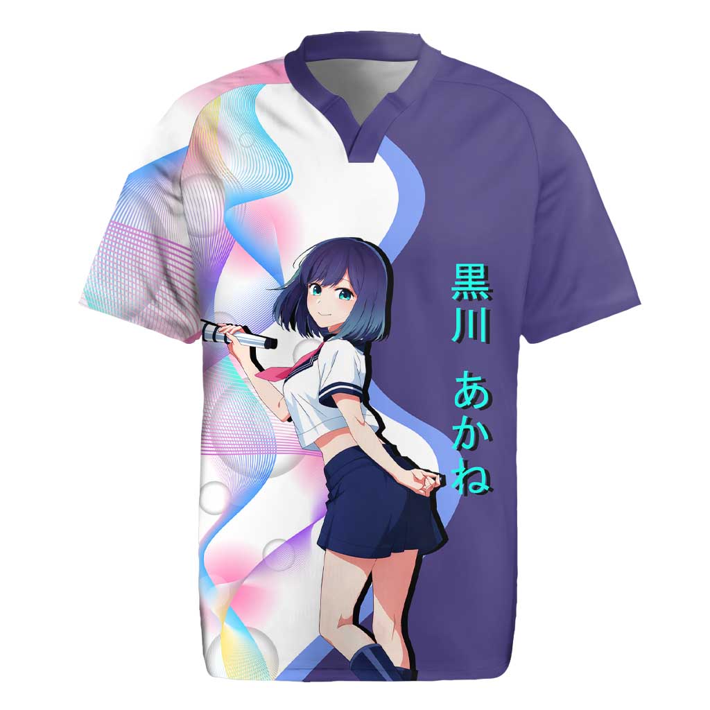 Akane Kurokawa Rugby Jersey Chic Idol Anime Style