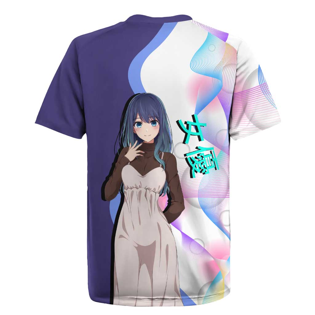 Akane Kurokawa Rugby Jersey Chic Idol Anime Style