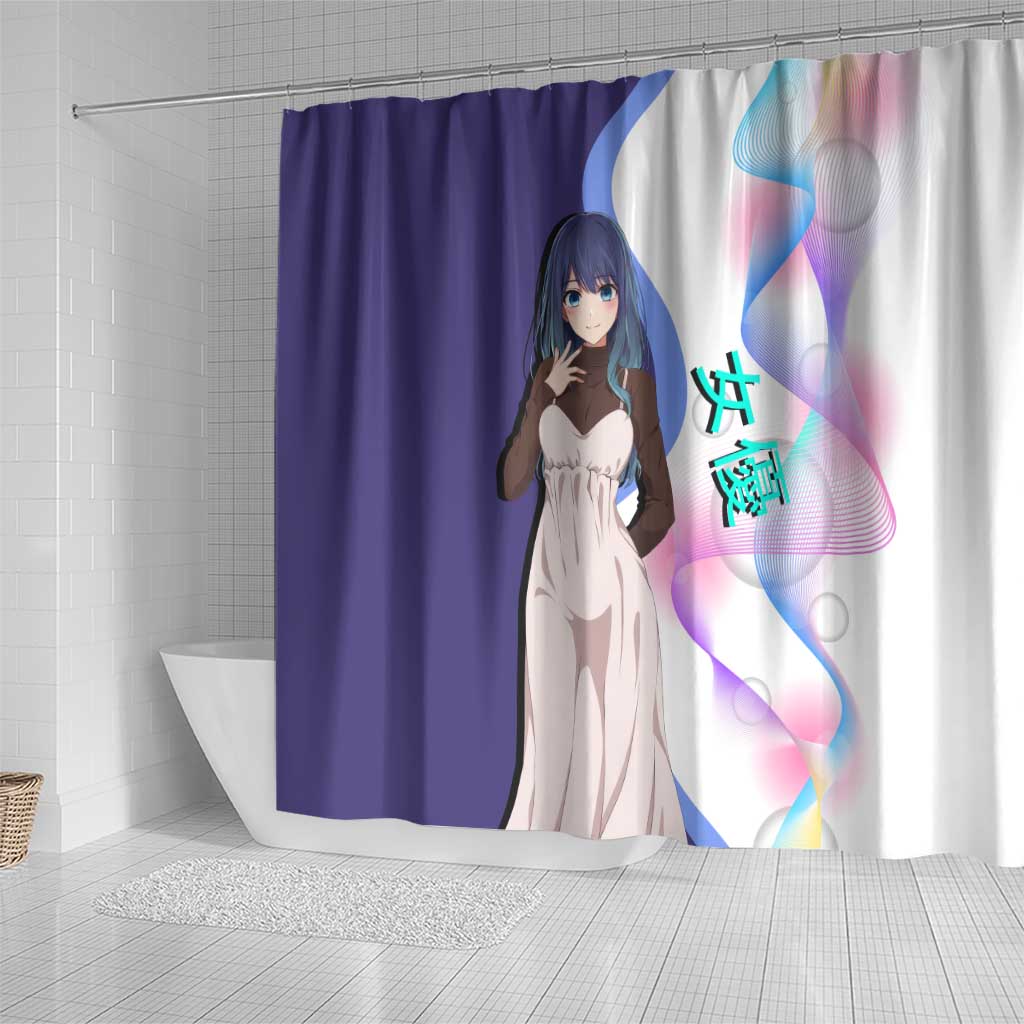 Akane Kurokawa Shower Curtain Chic Idol Anime Style