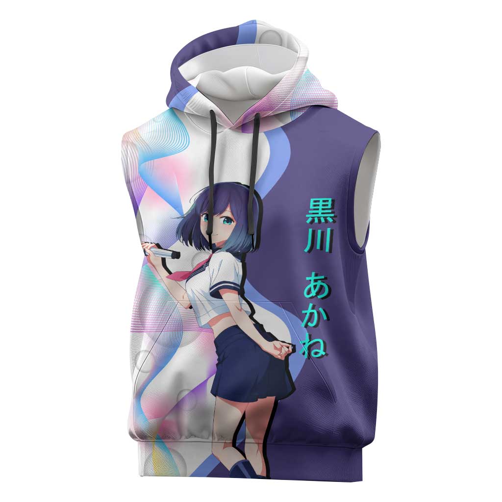 Akane Kurokawa Sleeveless Hoodie Chic Idol Anime Style