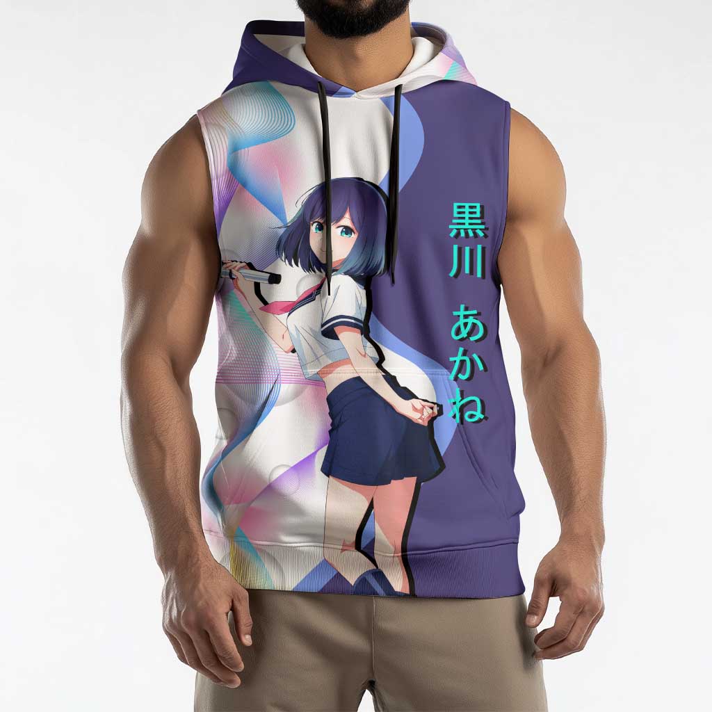 Akane Kurokawa Sleeveless Hoodie Chic Idol Anime Style
