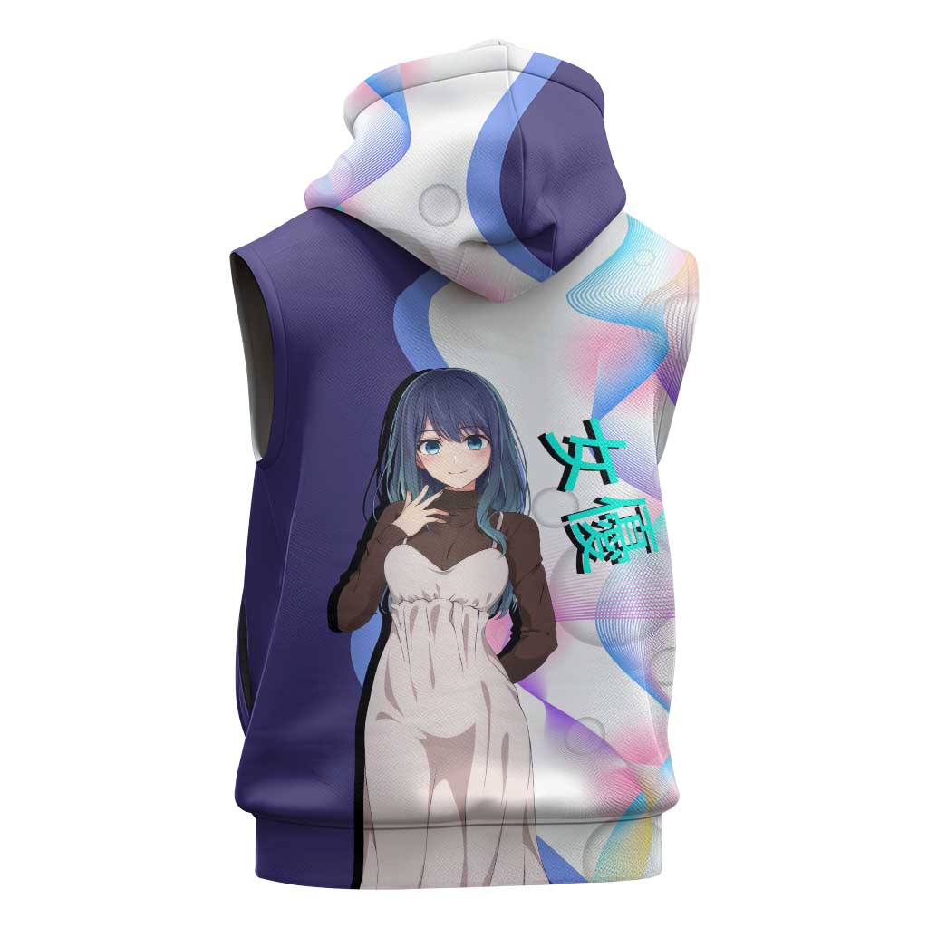 Akane Kurokawa Sleeveless Zip Hoodie Chic Idol Anime Style