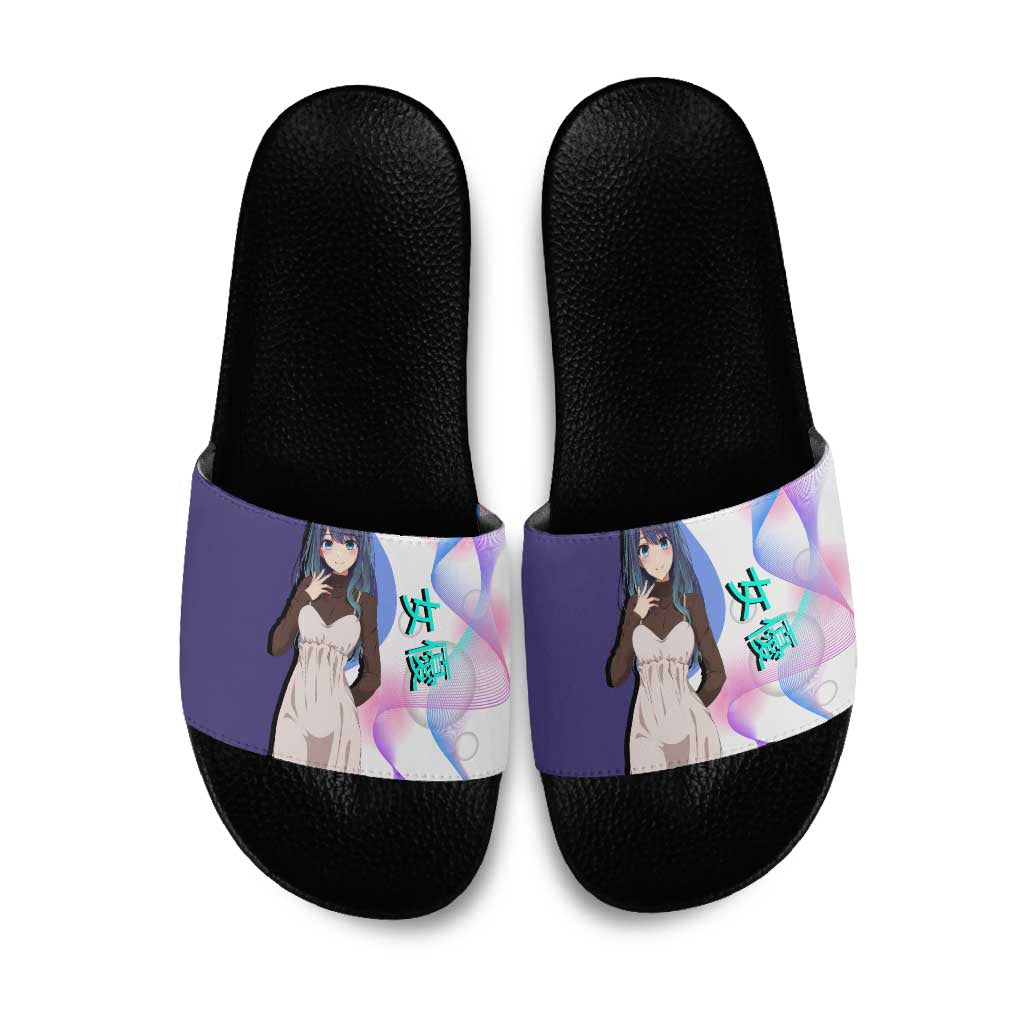 Akane Kurokawa Slide Sandals Chic Idol Anime Style