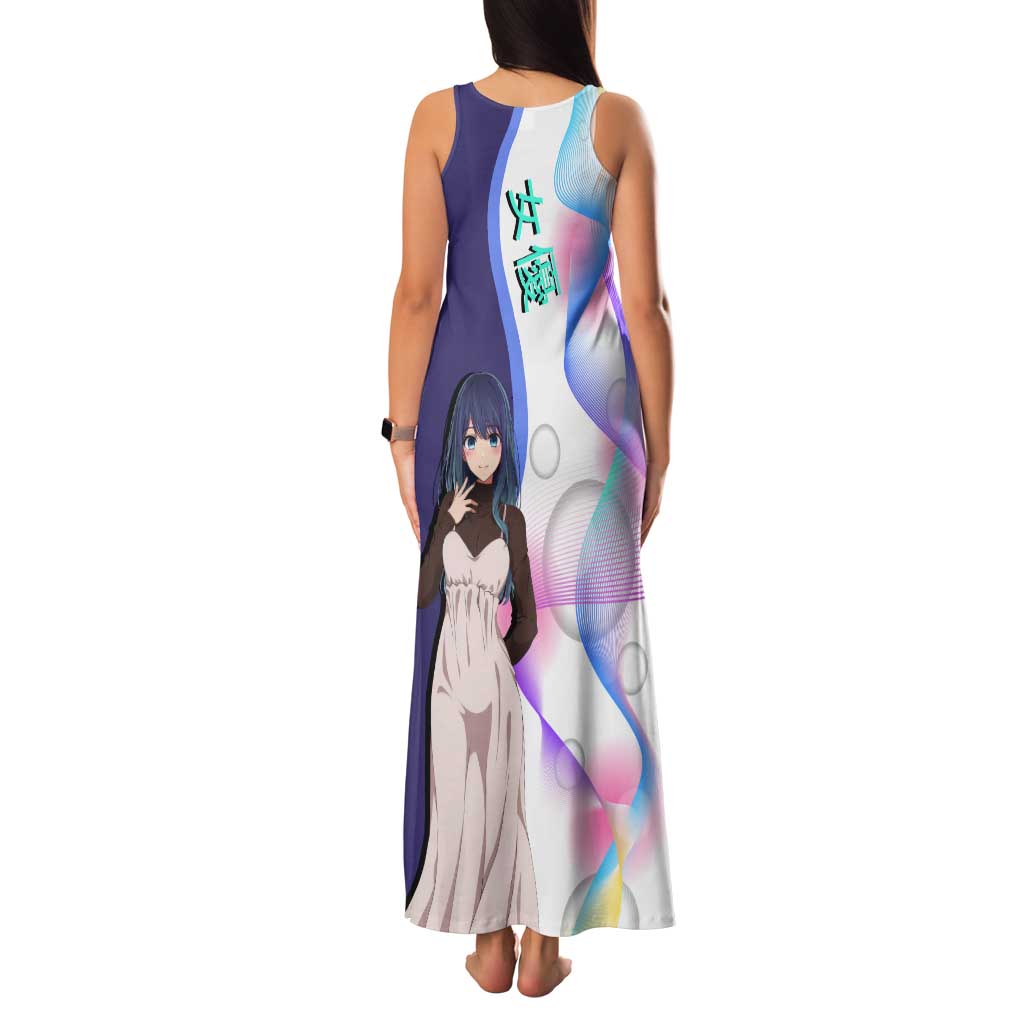 Akane Kurokawa Tank Maxi Dress Chic Idol Anime Style