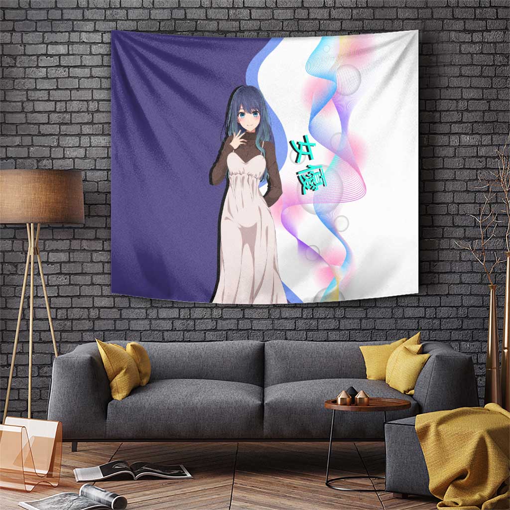 Akane Kurokawa Tapestry Chic Idol Anime Style