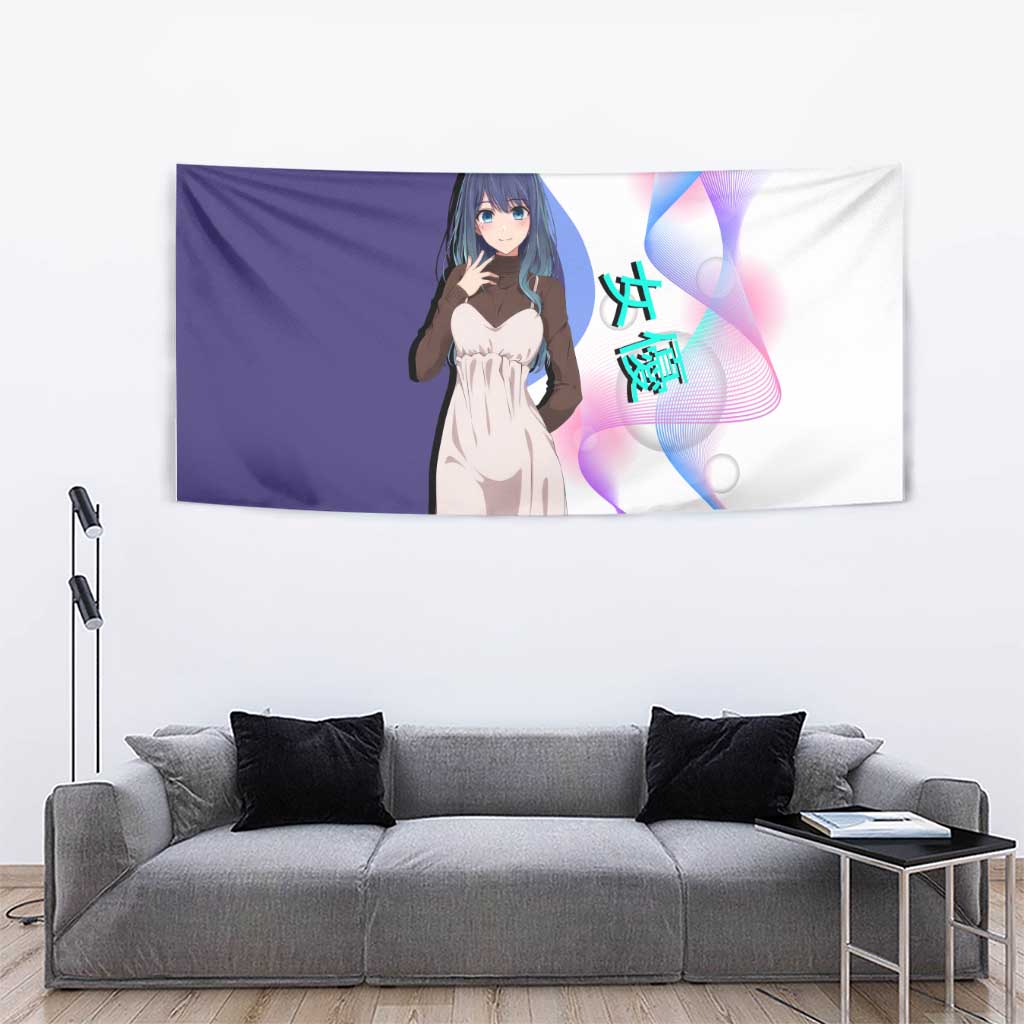 Akane Kurokawa Tapestry Chic Idol Anime Style