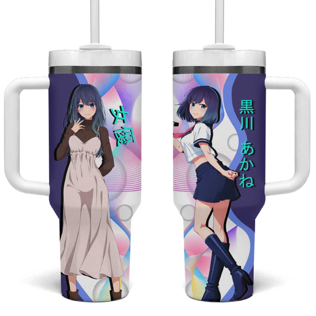 Akane Kurokawa Tumbler With Handle Chic Idol Anime Style