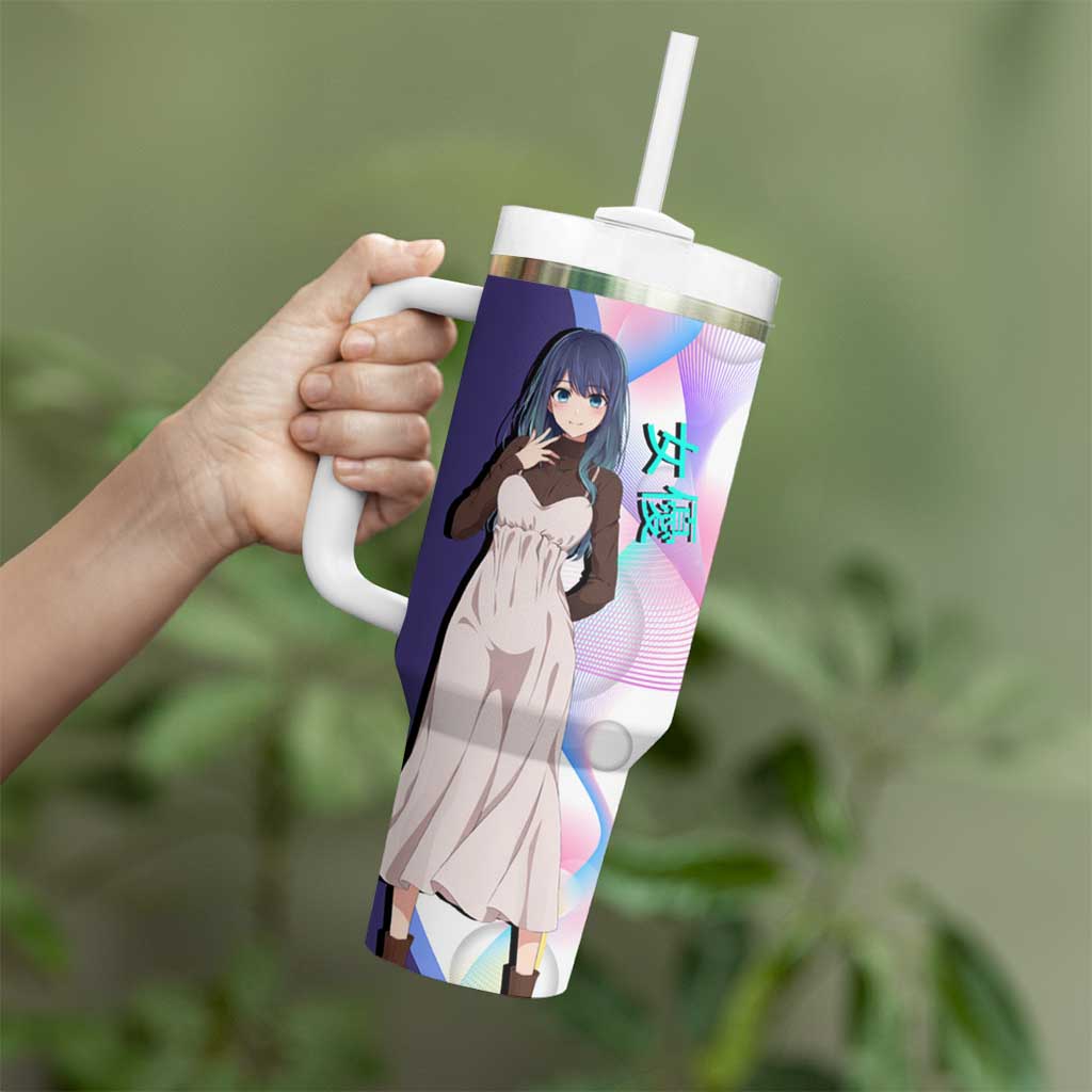Akane Kurokawa Tumbler With Handle Chic Idol Anime Style